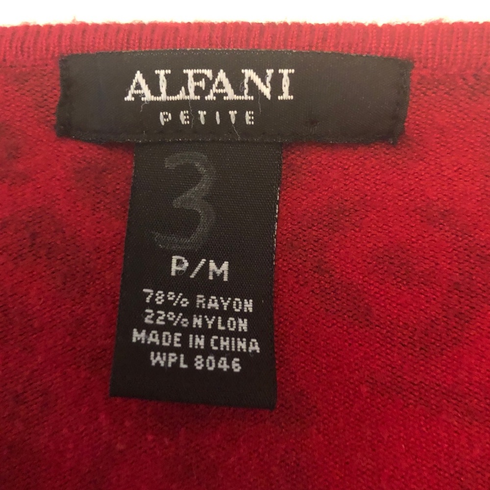 Alfani Red Leopard Sweater - Picture 6 of 6